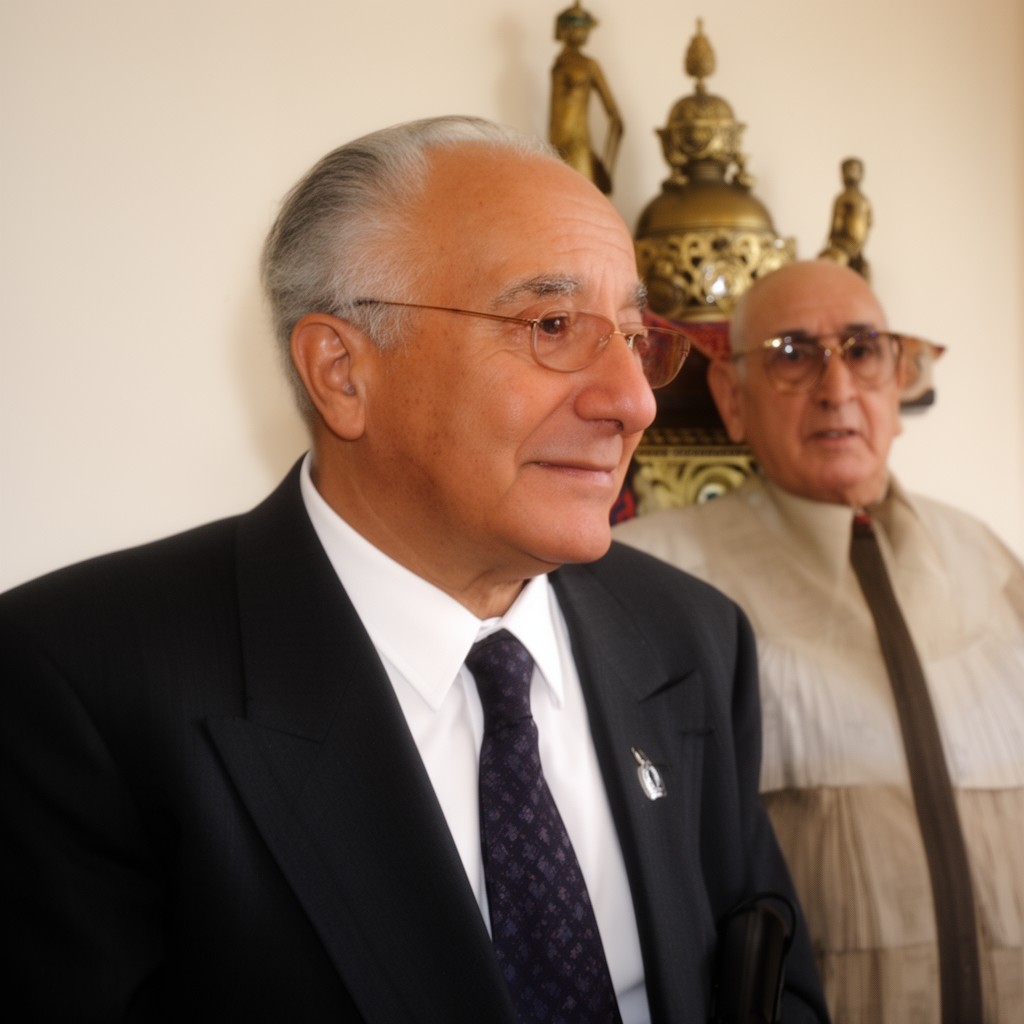 AI-generated illustration of Habib Bourguiba