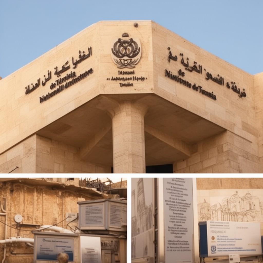 AI-generated illustration of National Heritage Institute of Tunisia