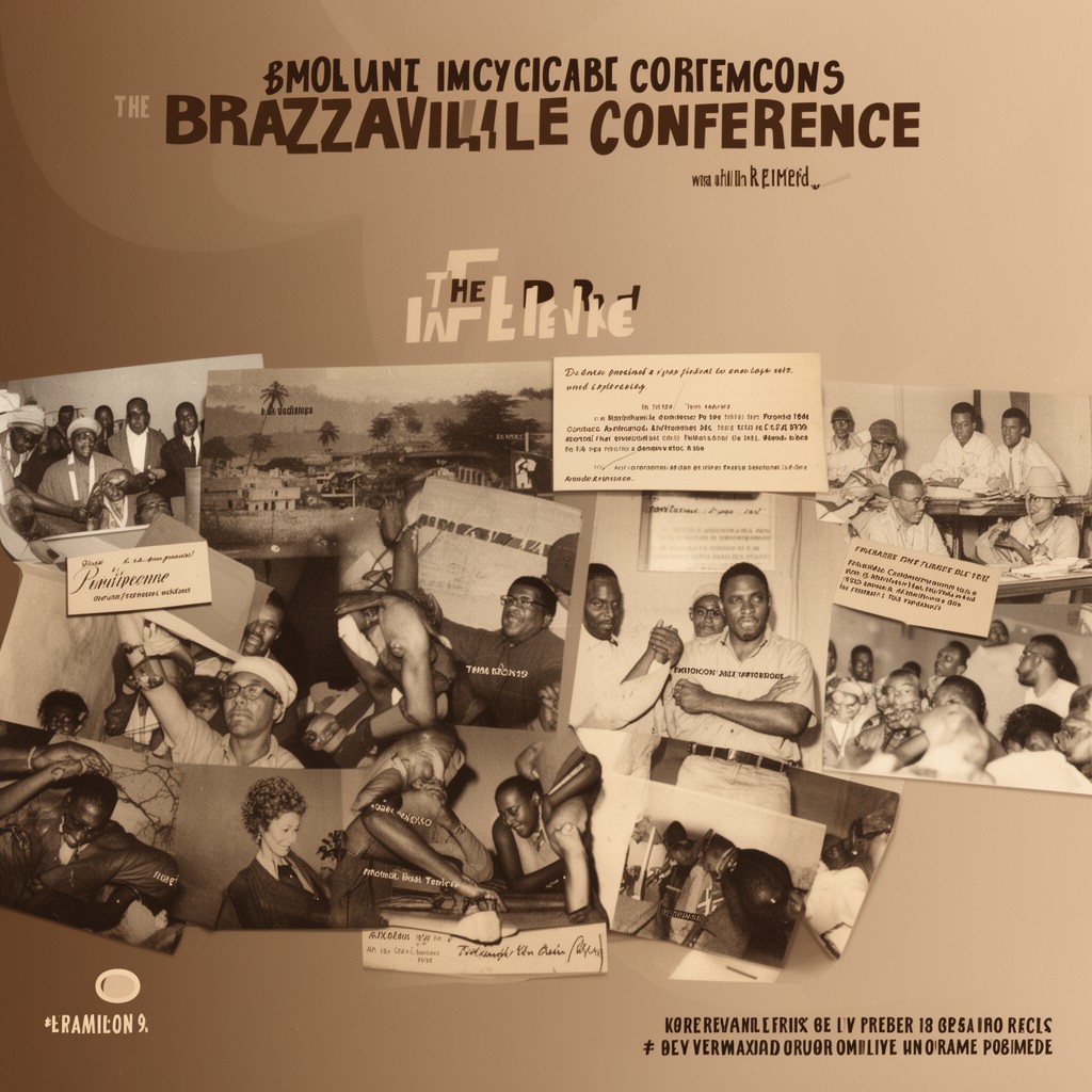 AI-generated illustration of Brazzaville Conference