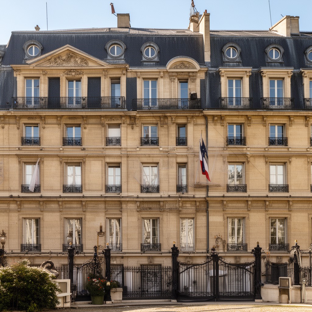 AI-generated illustration of Hôtel de Brienne