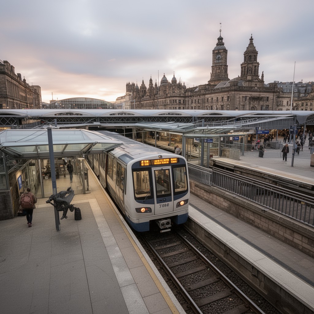 AI-generated illustration of Central Station Metro station