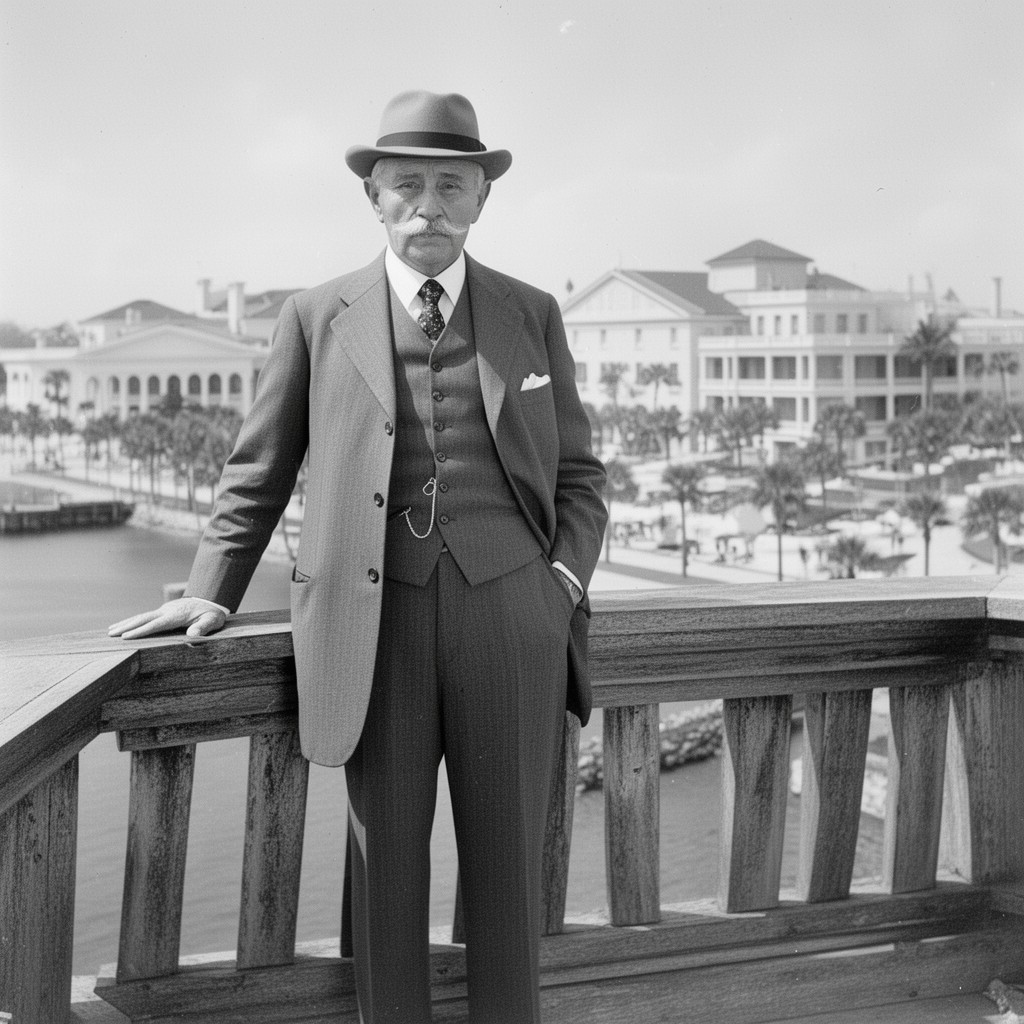 AI-generated illustration of Henry Flagler