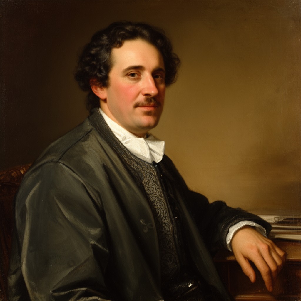 AI-generated illustration of Joseph Dudley