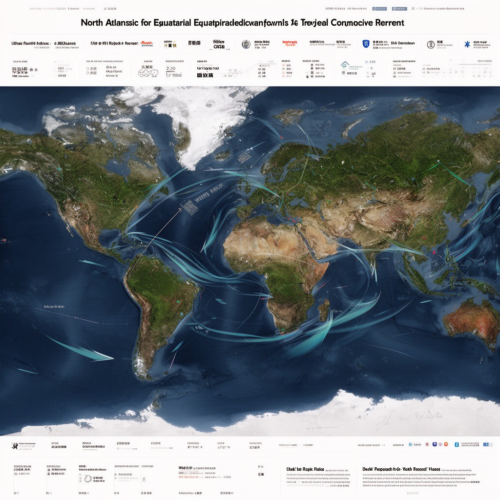 AI-generated illustration of North Atlantic Equatorial Current