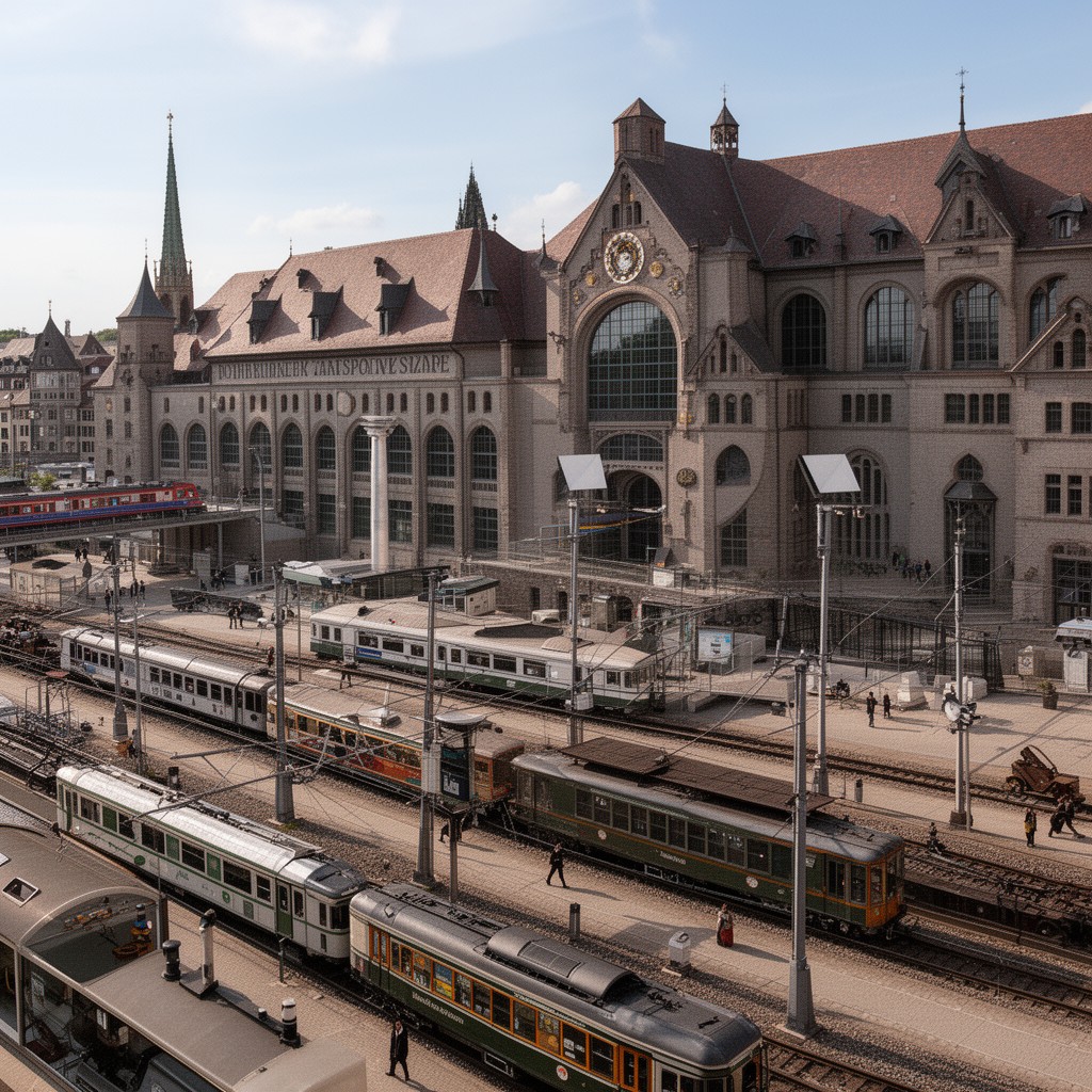AI-generated illustration of Nuremberg Transport Museum