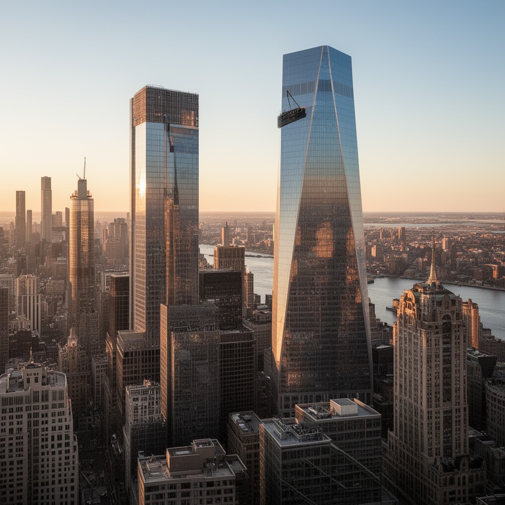 AI-generated illustration of 4 World Trade Center