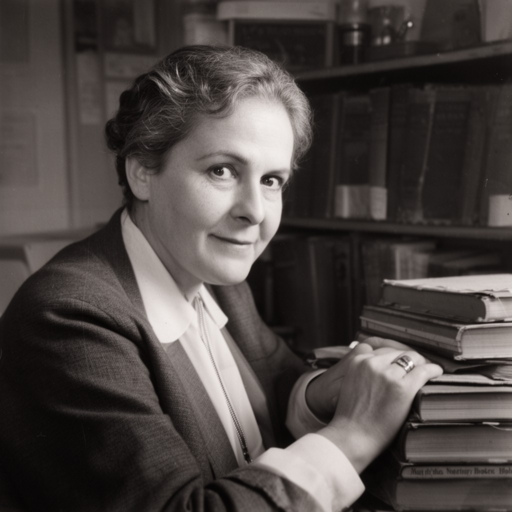 AI-generated illustration of Margrethe Nørlund Bohr