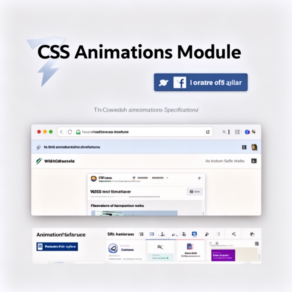 AI-generated illustration of CSS Animations Module