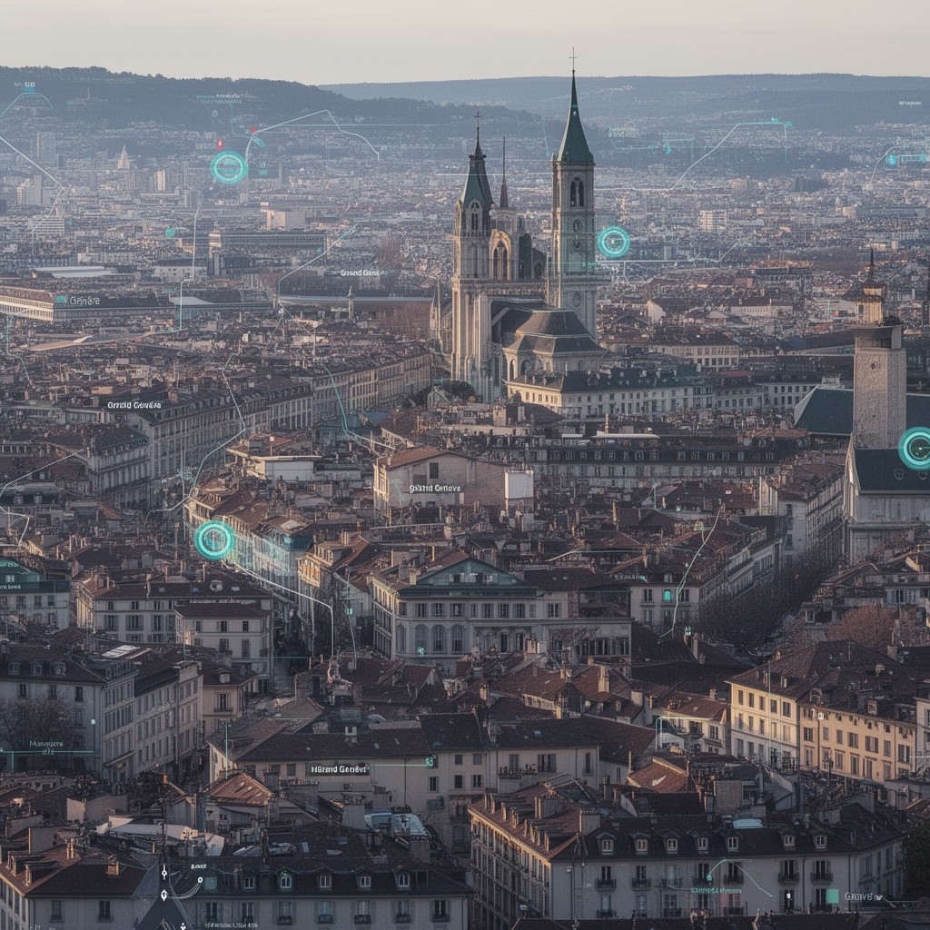 AI-generated illustration of Grand Genève