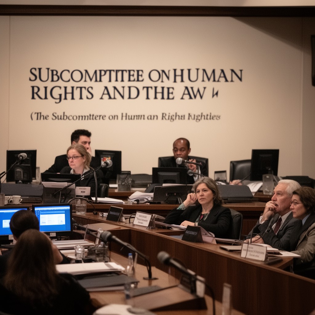 AI-generated illustration of Subcommittee on Human Rights and the Law