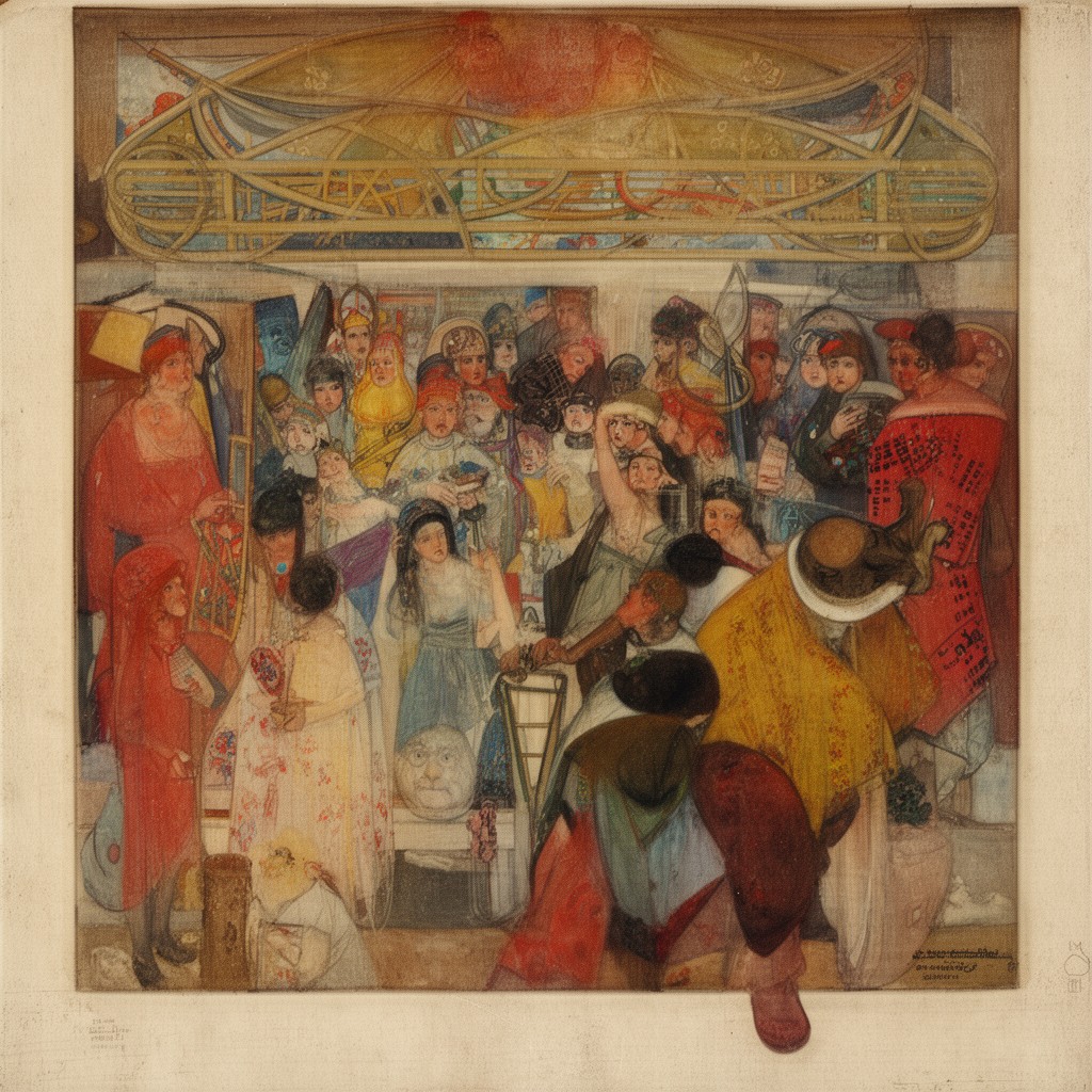 AI-generated illustration of Vienna Secession