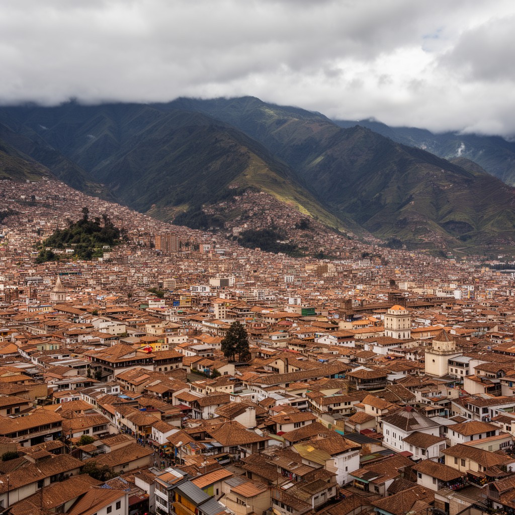 AI-generated illustration of Quito