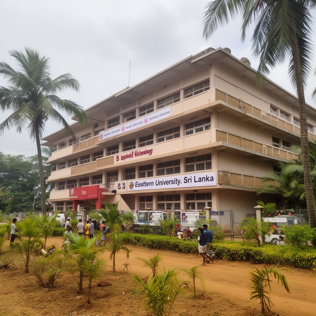 AI-generated illustration of Eastern University, Sri Lanka