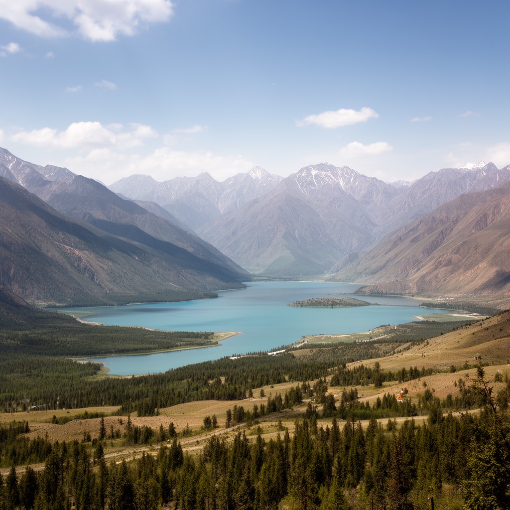 AI-generated illustration of Issyk-Kul Region