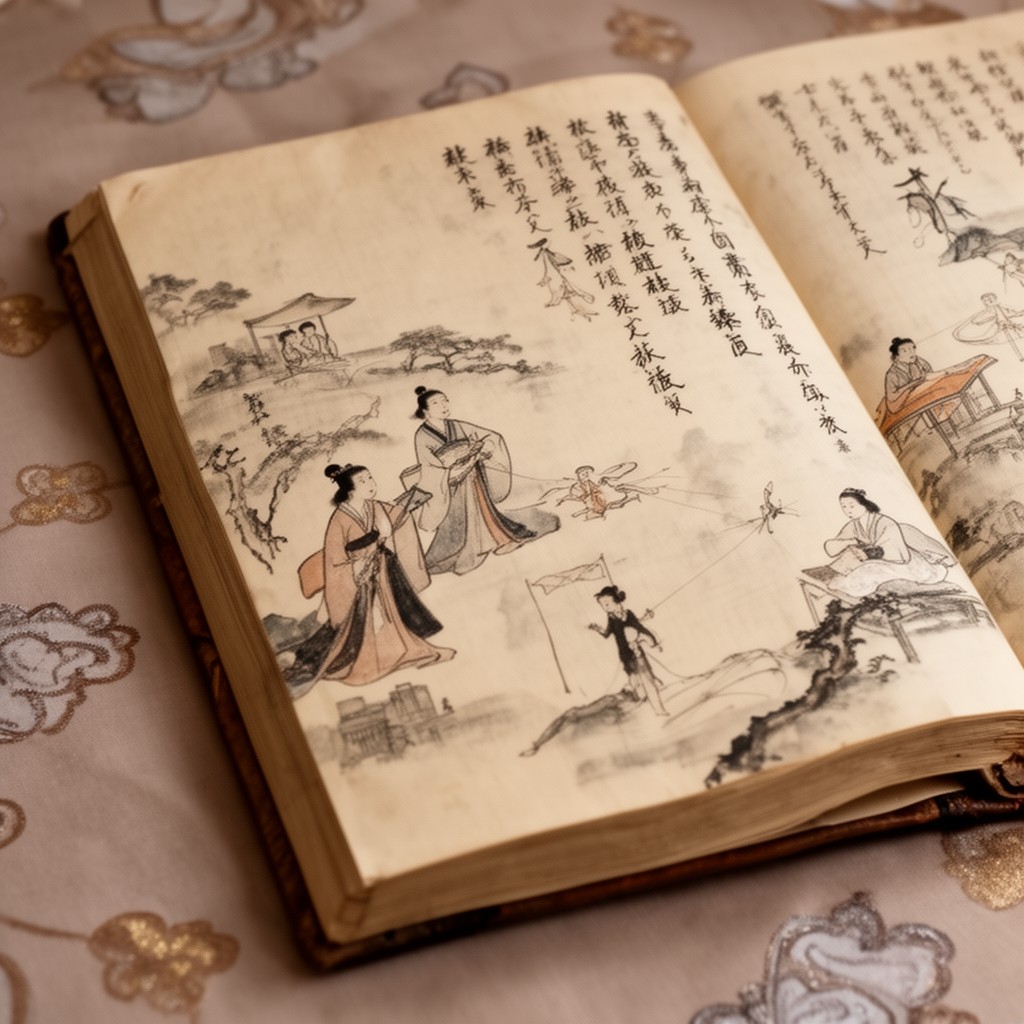 AI-generated illustration of The Pillow Book