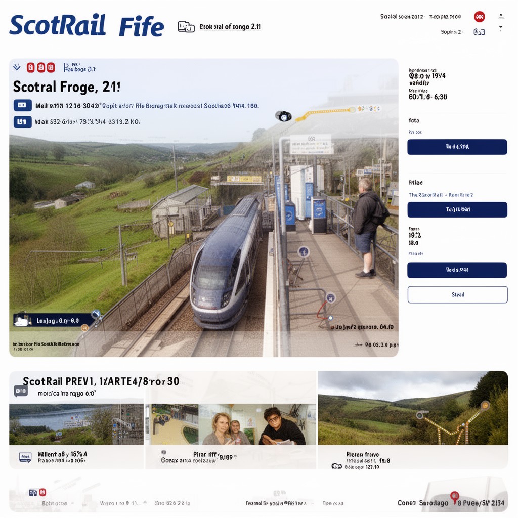 AI-generated illustration of ScotRail Fife zone