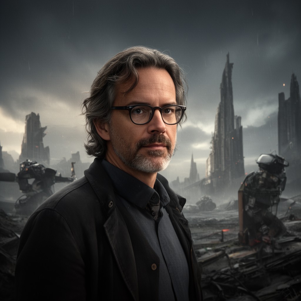 AI-generated illustration of Denis Villeneuve