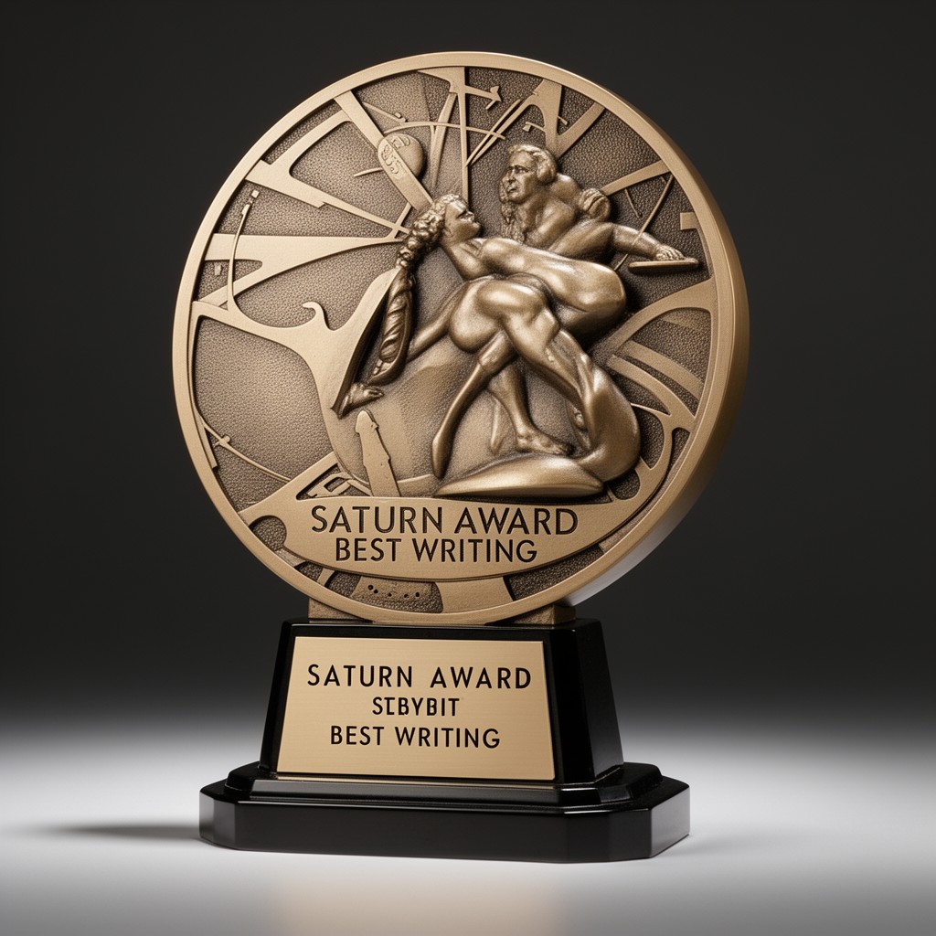 AI-generated illustration of Saturn Award for Best Writing