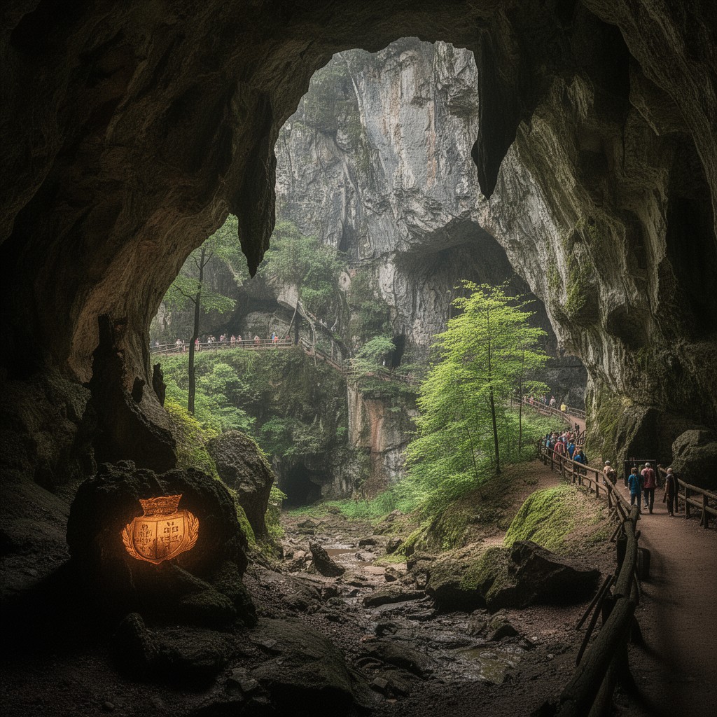AI-generated illustration of King Łokietek’s Cave
