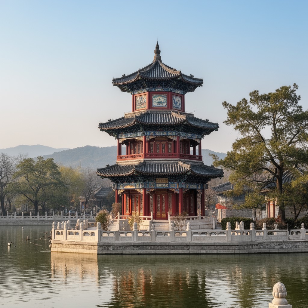 AI-generated illustration of Wenchang Tower