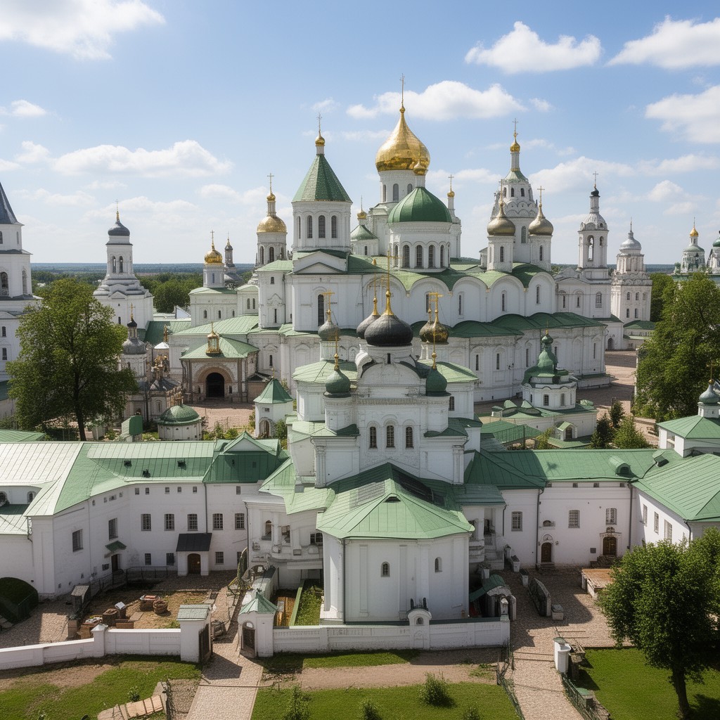 AI-generated illustration of New Jerusalem Monastery