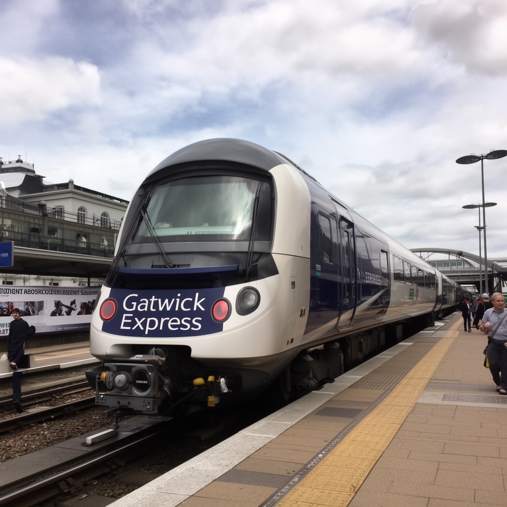AI-generated illustration of Gatwick Express
