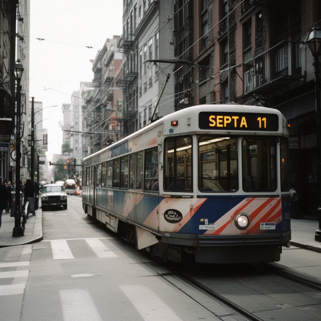 AI-generated illustration of SEPTA Route 11