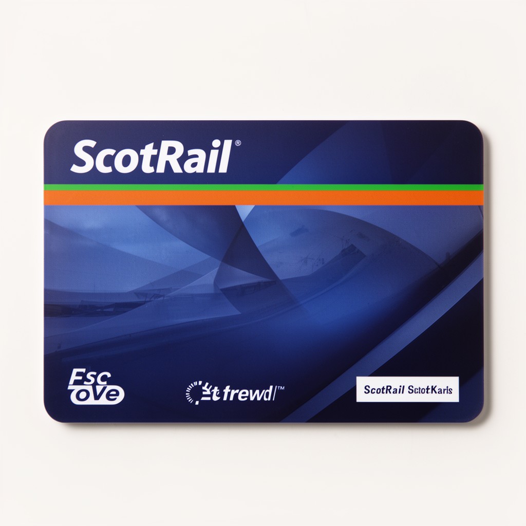 AI-generated illustration of ScotRail smartcard