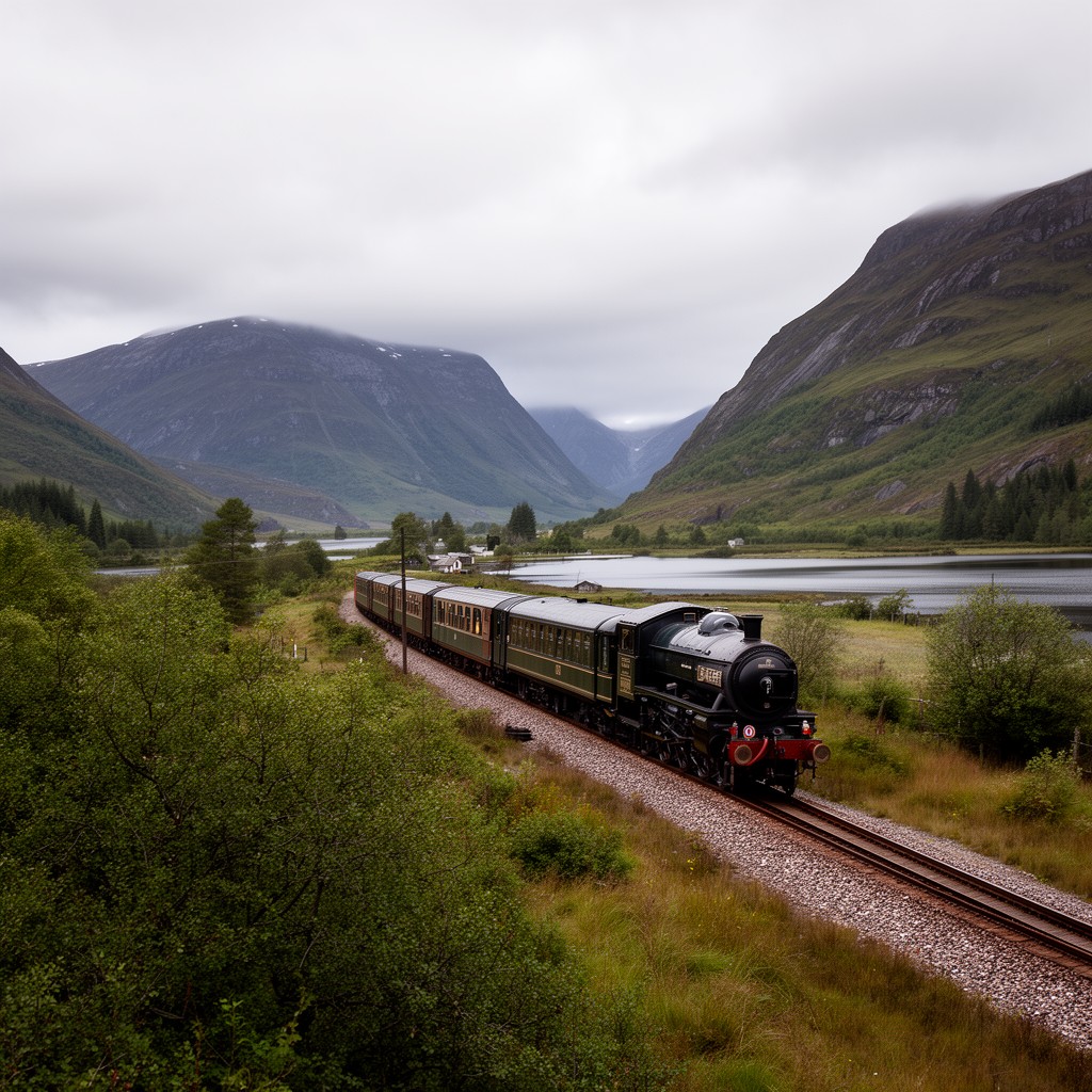 AI-generated illustration of Kyle of Lochalsh Line