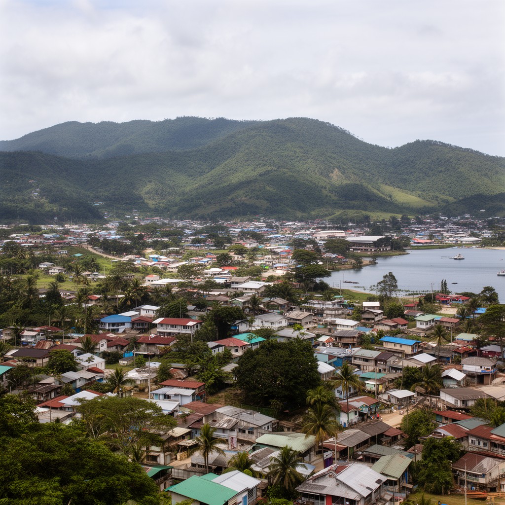 AI-generated illustration of Honiara