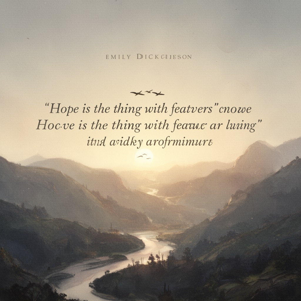 AI-generated illustration of Hope is the thing with feathers