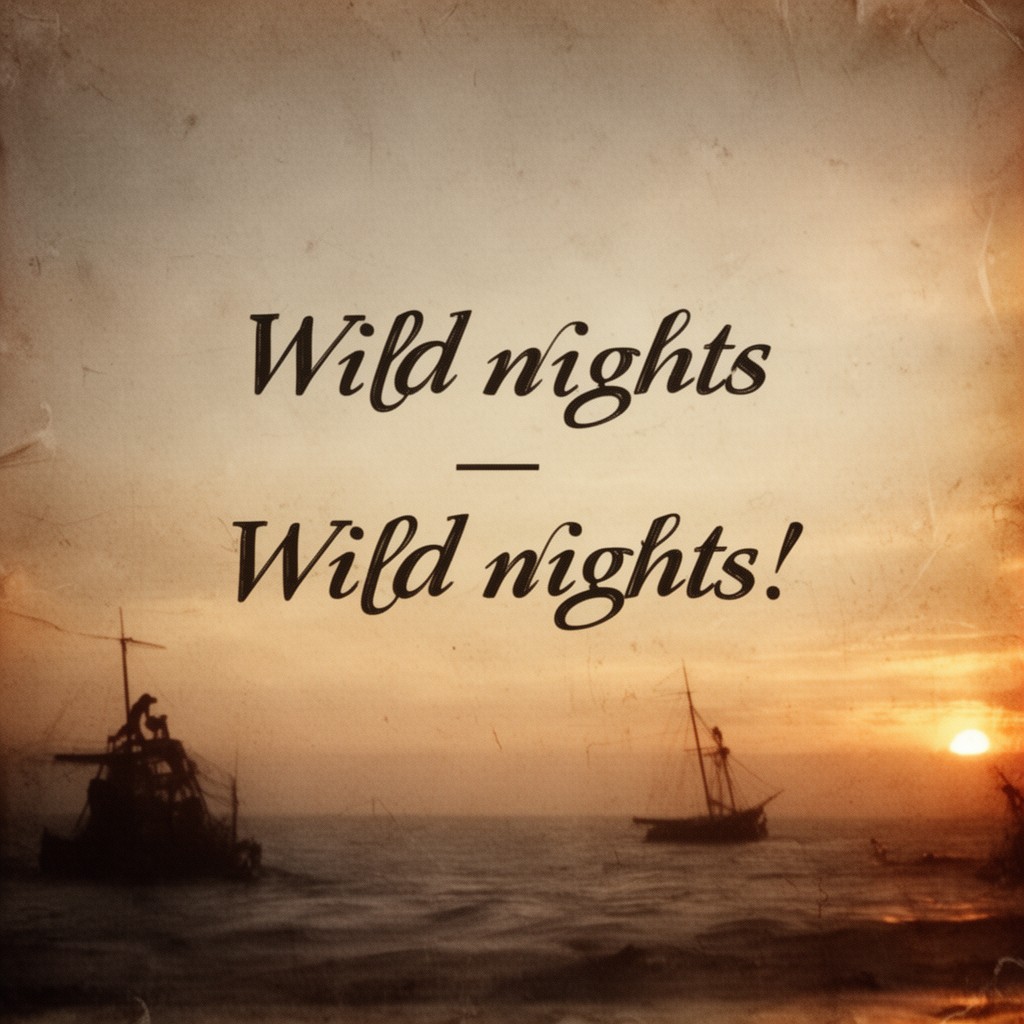 AI-generated illustration of Wild nights—Wild nights!
