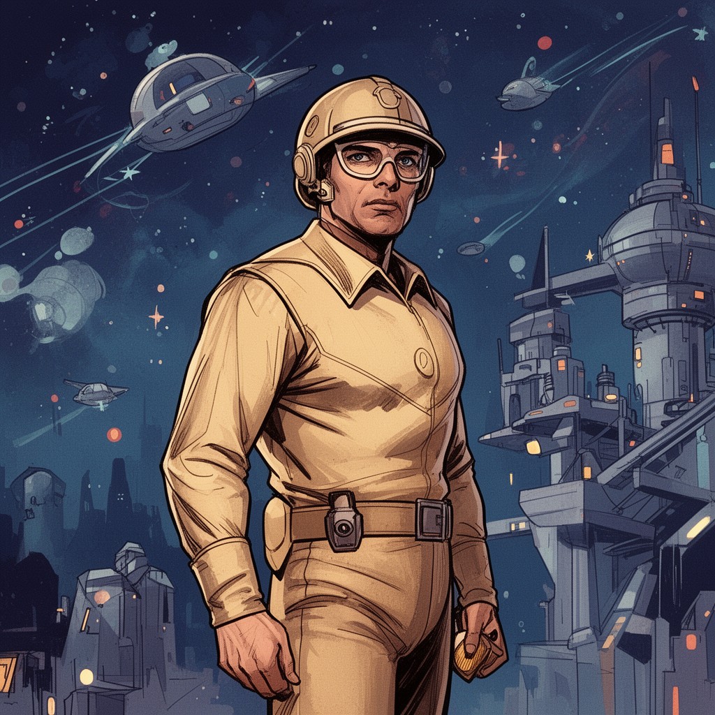 AI-generated illustration of Buck Rogers