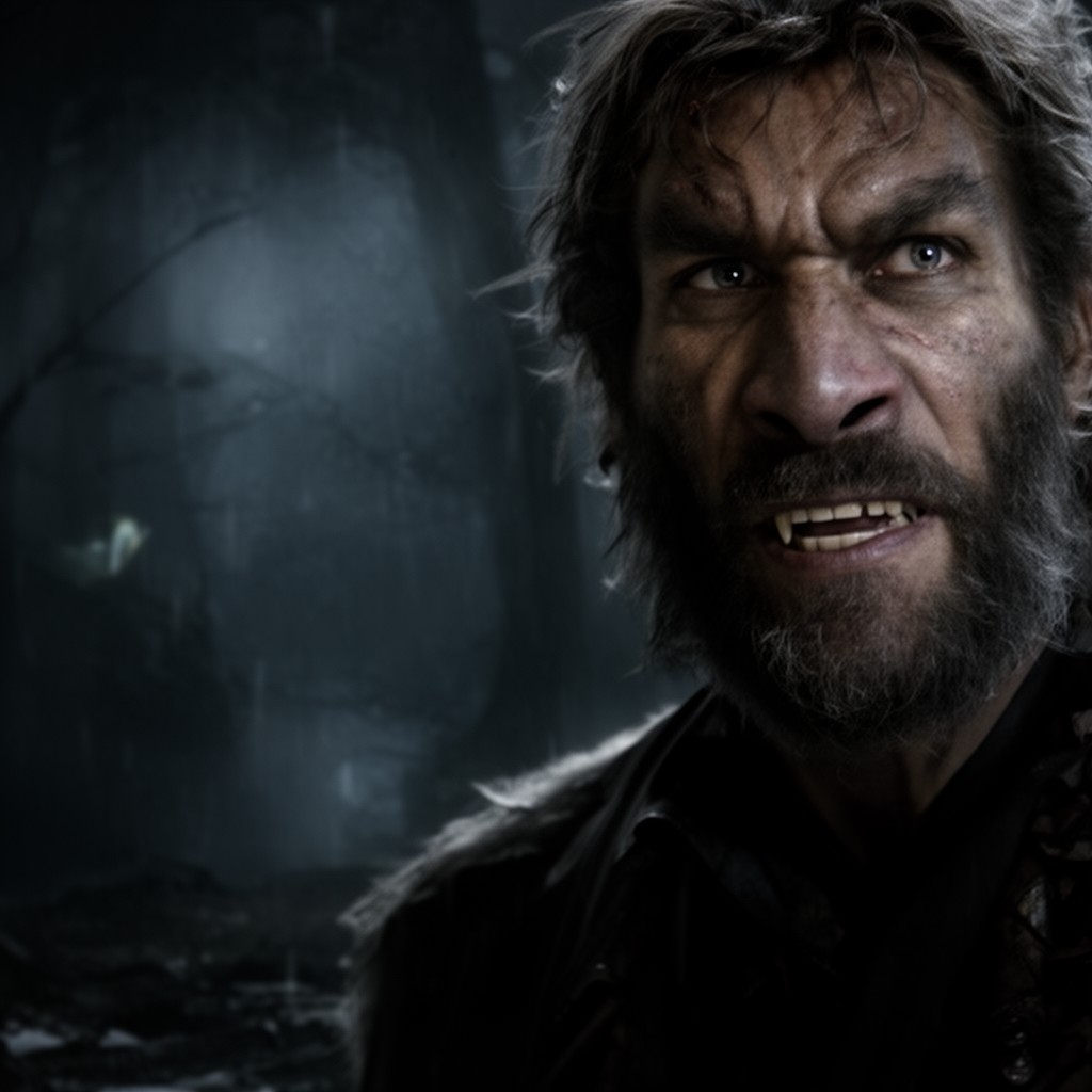 AI-generated illustration of The Wolfman