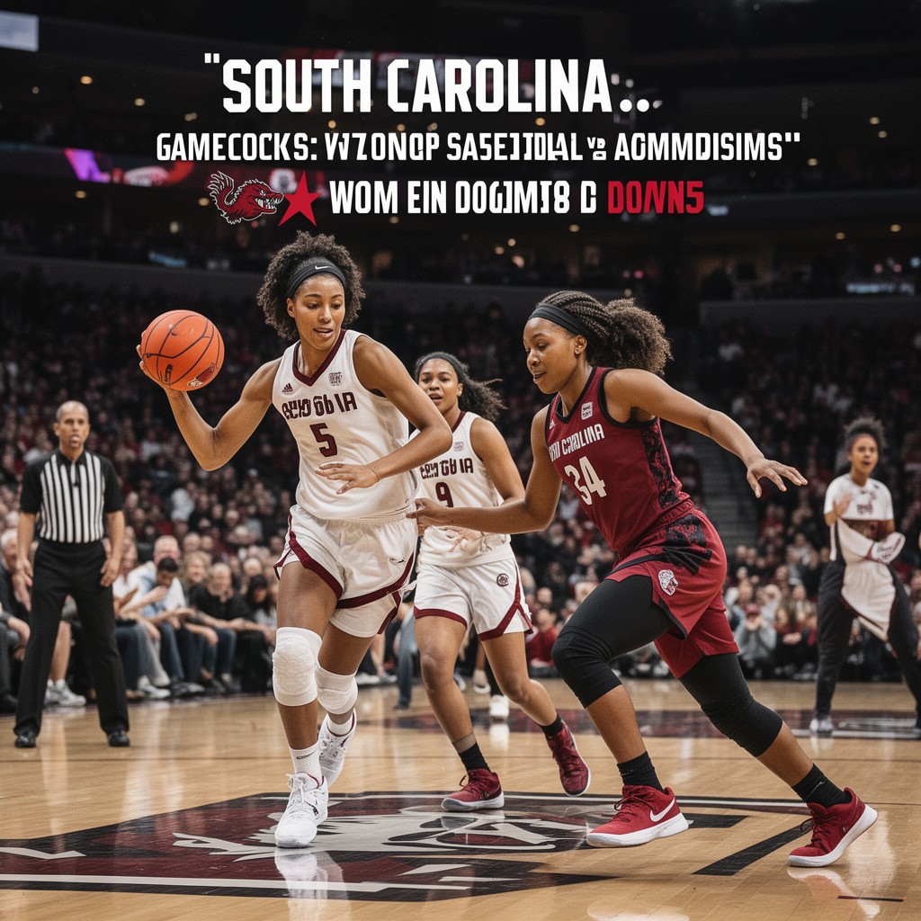 AI-generated illustration of South Carolina Gamecocks women’s basketball