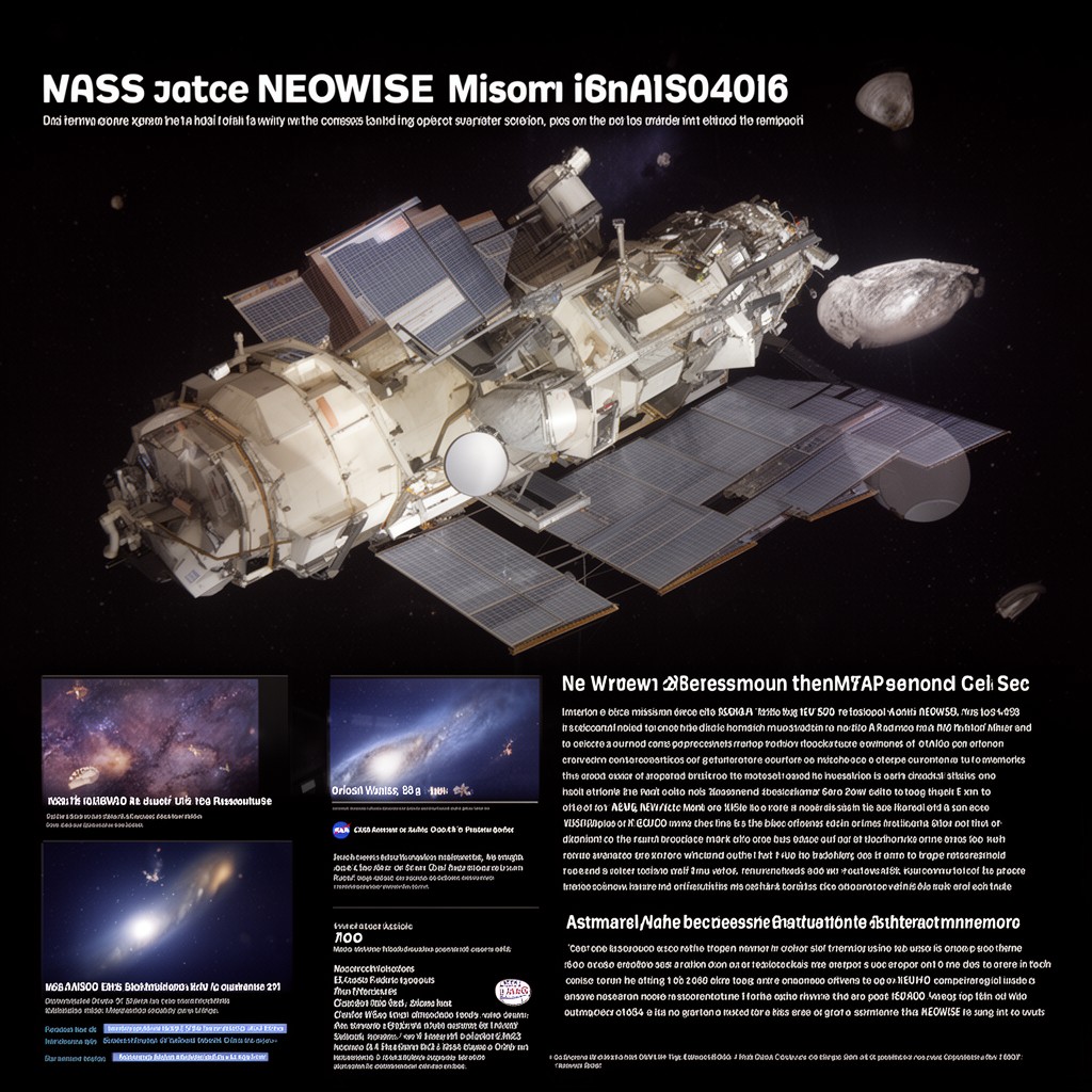 AI-generated illustration of NEOWISE mission