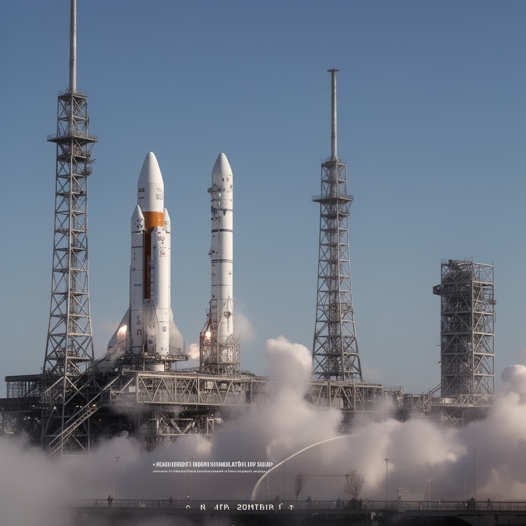 AI-generated illustration of Ariane launch vehicle programme
