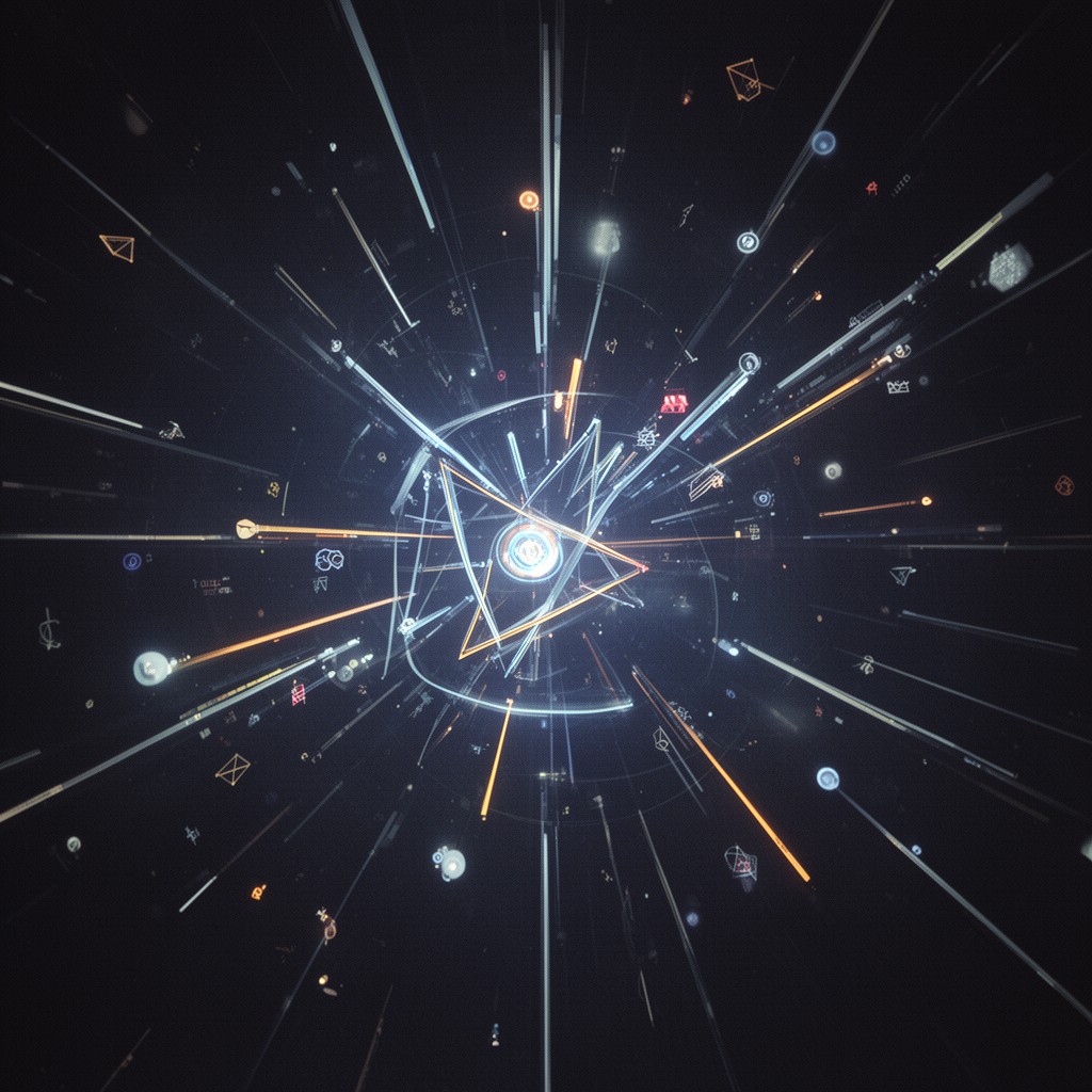 AI-generated illustration of relativity of simultaneity