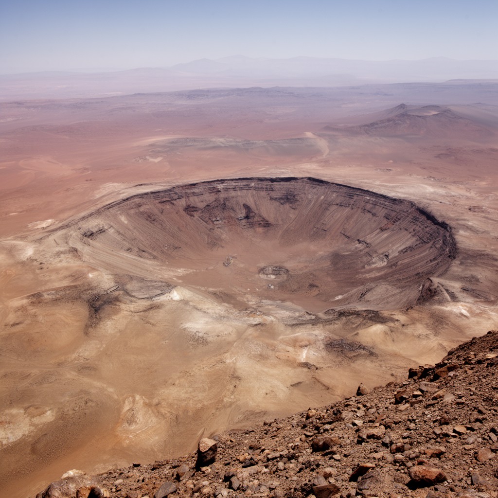 AI-generated illustration of Gale Crater