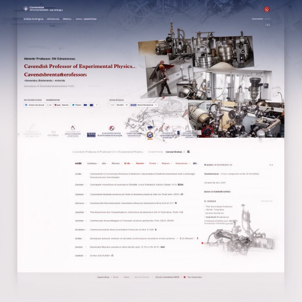 AI-generated illustration of Cavendish Professor of Experimental Physics