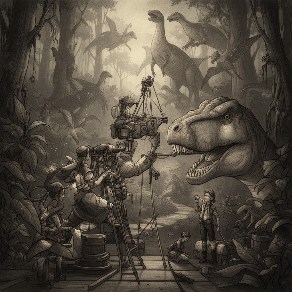 AI-generated illustration of The Lost World