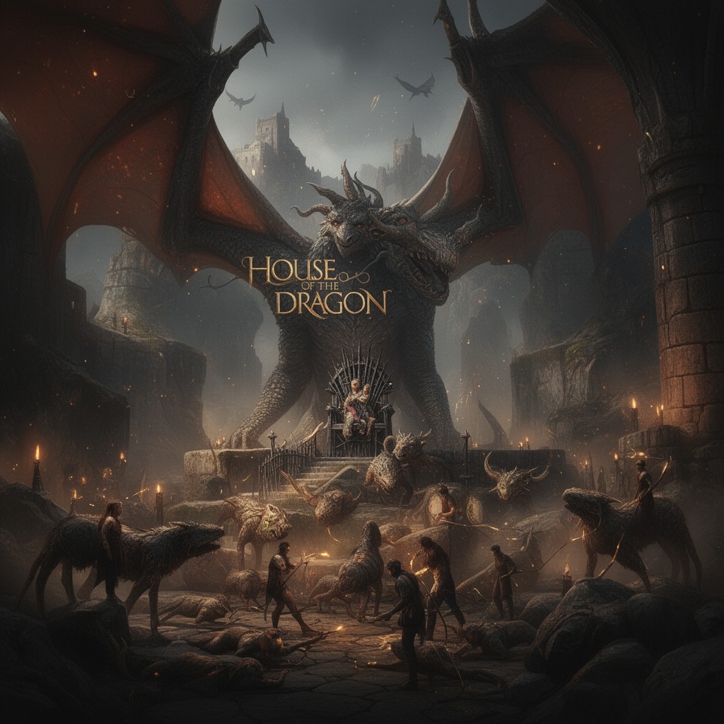 AI-generated illustration of House of the Dragon
