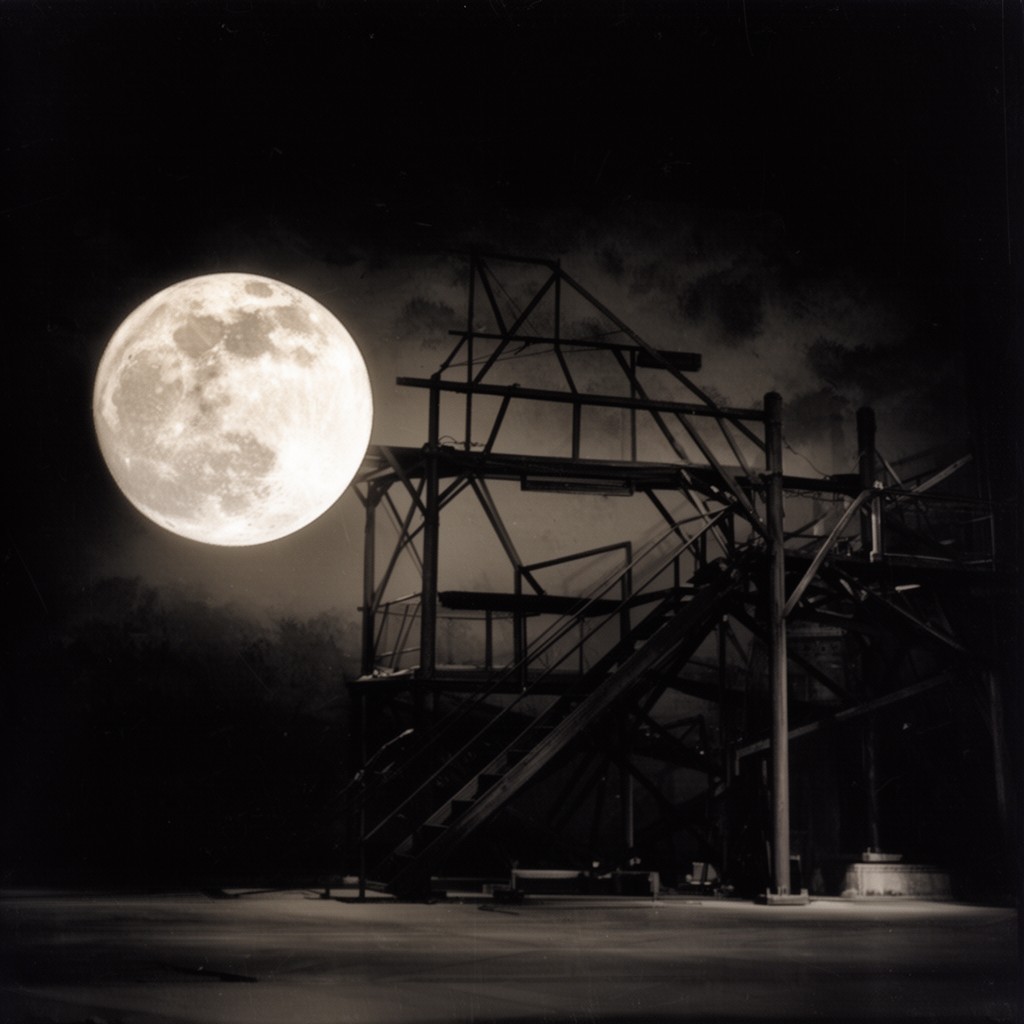 AI-generated illustration of A Moon for the Misbegotten (stage)