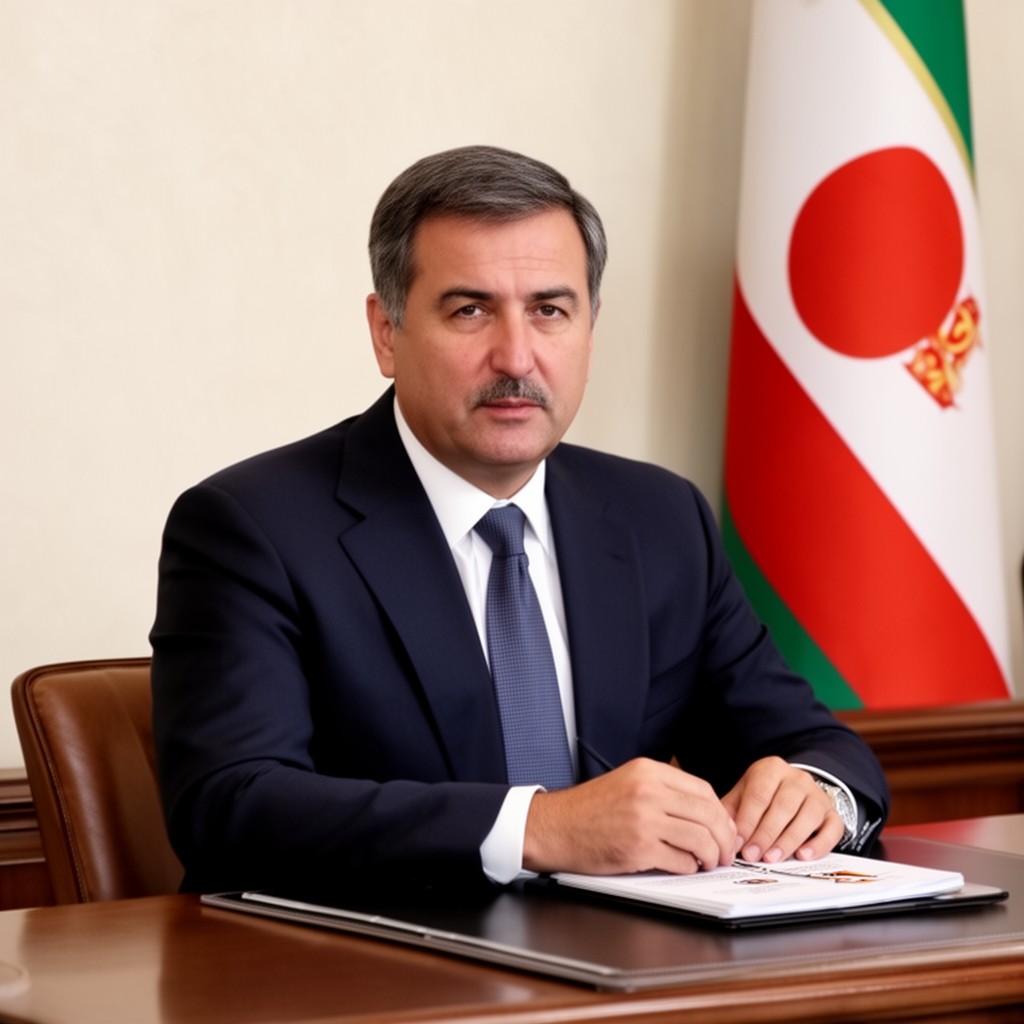 AI-generated illustration of President of Tajikistan