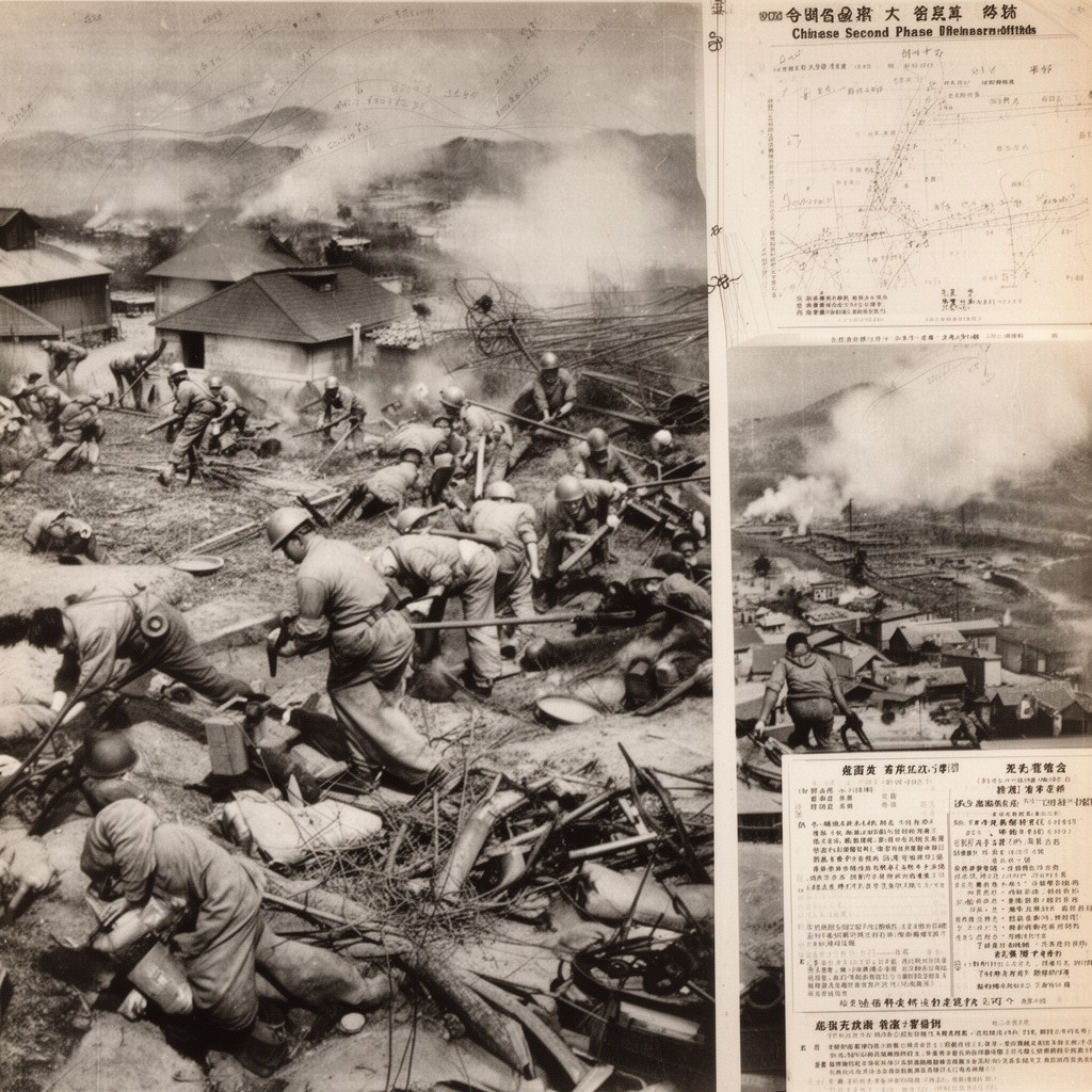 AI-generated illustration of Chinese Second Phase Offensive