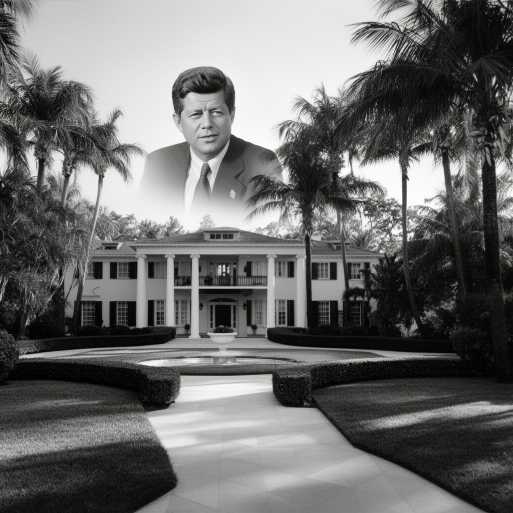 AI-generated illustration of John F. Kennedy (winter residence)