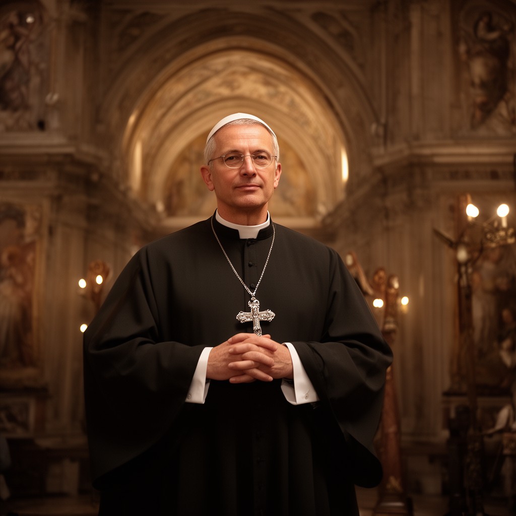 AI-generated illustration of Archbishop of Milan