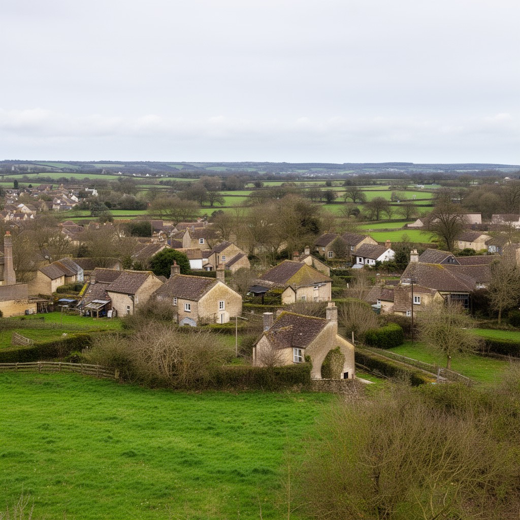 AI-generated illustration of Middle Barton