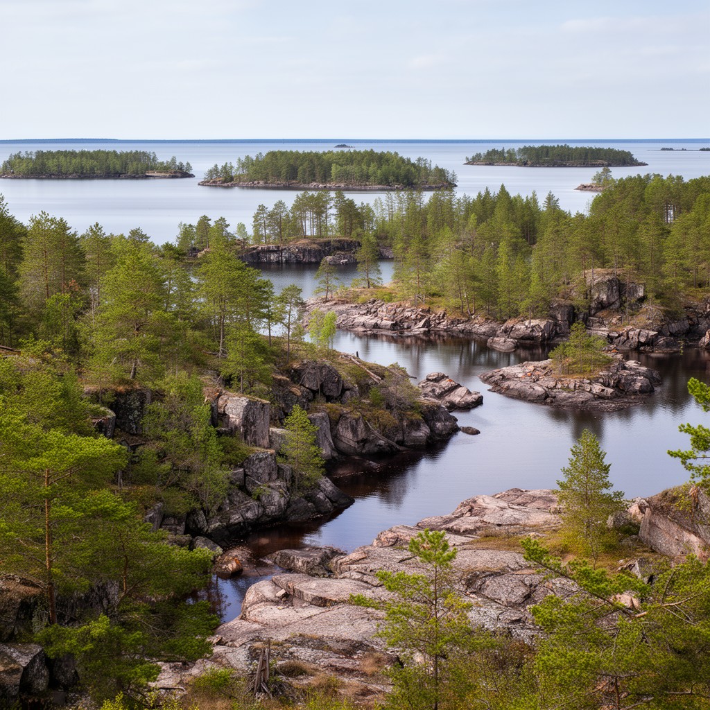 AI-generated illustration of Ladoga Skerries National Park