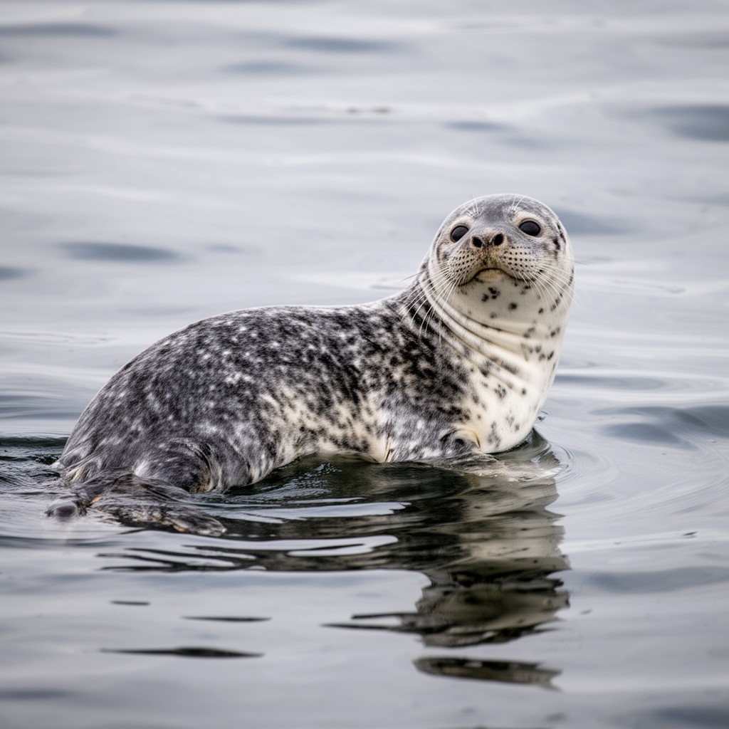 AI-generated illustration of Ladoga ringed seal